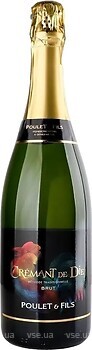 Фото Poulet & Fils Cremant de Die Brut біле брют 0.75 л