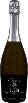 Фото For Due Brut Bianco Cuve біле сухе 0.75 л