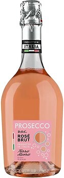 Фото Terra Sacra Prosecco Rose Brut DOC Serena рожеве сухе 0.75 л