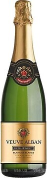 Фото Veuve Alban Blanc de Blancs Demi-Sweet біле напівсолодке 0.75 л