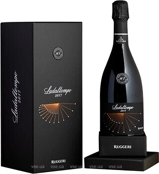 Фото Ruggeri Ladaltempo Prosecco Superiore 2017 біле брют 0.75 л в подарунковій упаковці