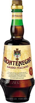Фото Amaro Montenegro Ликер 23% 0.75 л + бокал в подарочной упаковке