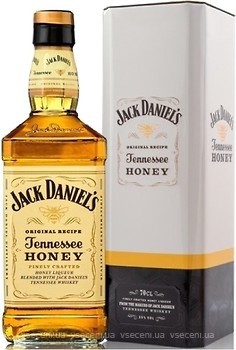 Фото Jack Daniel's Tennessee Honey 35% 0.7 л у металевій коробці