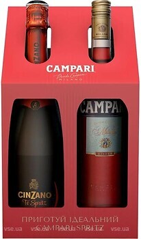 Фото Campari Bitter 25% 0.7 л + Вино Cinzano To Spritz 0.75 л