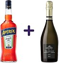 Фото Aperol Aperetivo 1 л + Вино ігристе Moinet Prosecco Spumante DOC біле брют 0.75 л