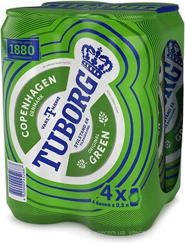 Фото Tuborg Green 4.6% з/б 4x0.5 л