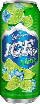 Фото Славутич Ice Mix Lime 3.5% з/б 0.5 л