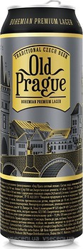 Фото Old Prague Bohemian Premium Lager 4.8% ж/б 0.5 л