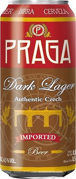 Фото Praga Dark Lager 4.5% з/б 0.5 л