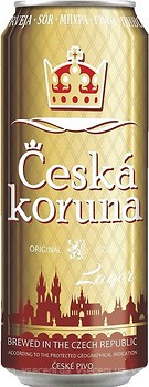 Фото Ceska Koruna Lager 4.7% ж/б 0.5 л