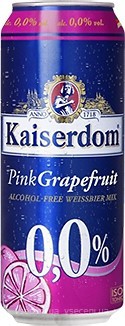 Фото Kaiserdom Pink Grapefruit 0.0% з/б 0.5 л