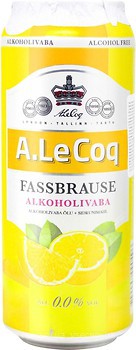 Фото A. Le Coq Fassbrause Lemon 0% з/б 0.5 л