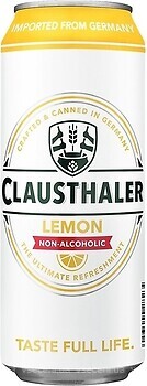 Фото Clausthaler Lemon Non-Alcoholic 0% з/б 0.5 л
