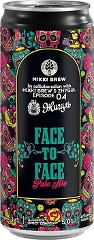 Фото Mikki Brew Face-to-Face 5% ж/б 0.33 л