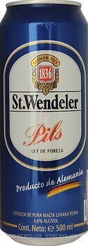 Фото St.Wendeler Pils 4.6% з/б 0.5 л