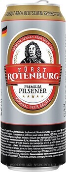 Фото Furst Rotenburg Premium Pilsener 4.8% з/б 0.5 л
