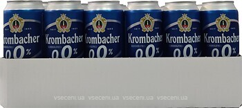 Фото Krombacher Pils Alkoholfrei 0.5% з/б 24x0.5 л
