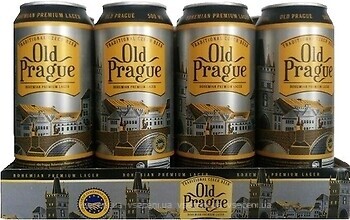 Фото Old Prague Bohemian Premium Lager 4.8% ж/б 24x0.5 л