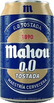 Фото Mahou Tostada 0.0% ж/б 0.33 л