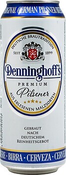 Фото Denninghoff's Pilsner 4.9% ж/б 0.5 л