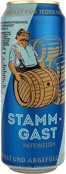 Фото Stammgast Hefeweizen 5% з/б 0.5 л