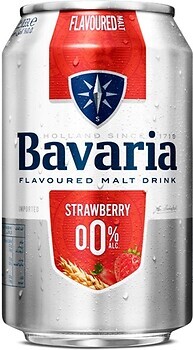 Фото Bavaria Strawberry Malt 0.0% з/б 0.33 л