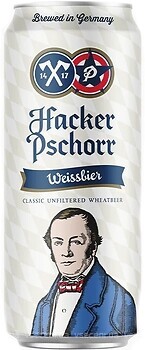 Фото Hacker-Pschorr Weissbier 5.5% з/б 0.5 л