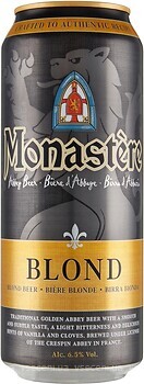 Фото Monastere Abbey Blond 6.5% ж/б 0.5 л