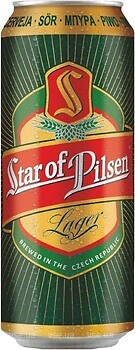 Фото Star of Pilsen Lager 4.7% ж/б 0.5 л