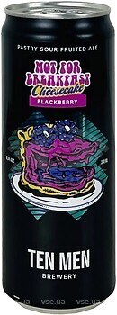 Фото Ten Men Brewery Not For Breakfast: Blackberry Cheesecake 6.3% ж/б 0.33 л