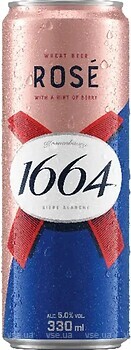 Фото Kronenbourg 1664 Rose 5% ж/б 0.33 л