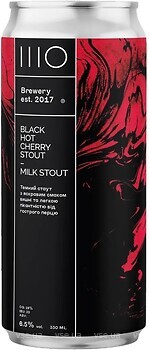 Фото Sho Brewery Black Hot Cherry Stout Milk 6.5% ж/б 0.33 л