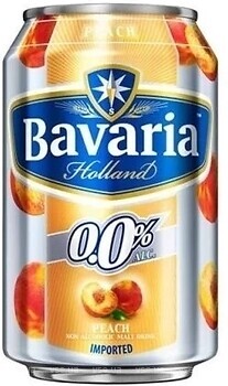 Фото Bavaria Peach Malt 0.0% ж/б 24x0.5 л