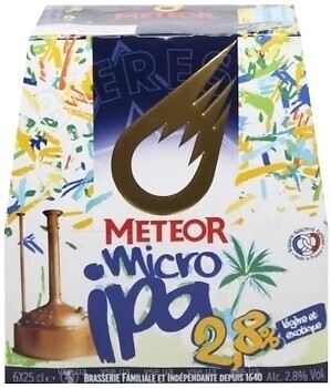 Фото Brasserie Meteor IPA 2.8% ж/б 6x0.25 л