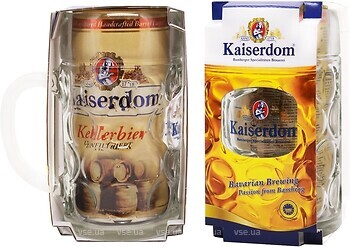 Фото Kaiserdom Kellerbier 4.7% з/б + кухоль 1 л
