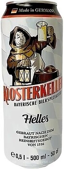 Фото Klosterkeller Helles 4.9% ж/б 0.5 л