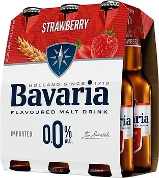 Фото Bavaria Strawberry Malt 0.0% 6x0.33 л