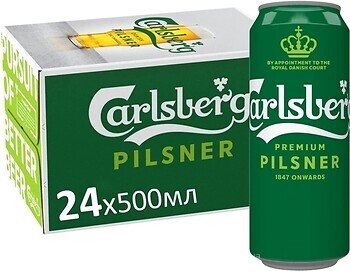 Фото Carlsberg Premium Pilsner 5% ж/б 24x0.5 л