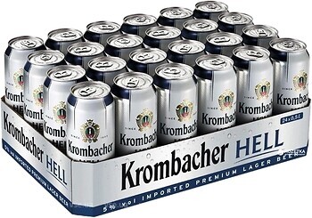 Фото Krombacher Hell 5% ж/б 24x0.5 л