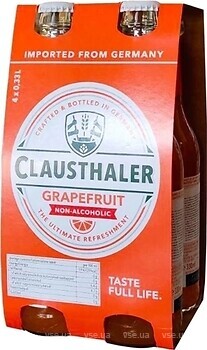 Фото Clausthaler Grapefruit Non-Alcoholic 0.25% 4x0.33 л