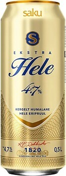 Фото Saku Ekstra Hele 4.7% ж/б 0.5 л