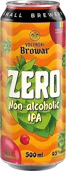 Фото Волинський Бровар IPA Zero 0.5% ж/б 12x0.5 л