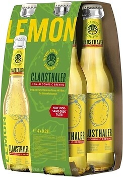 Фото Clausthaler Lemon Non-Alcoholic 0% 4x0.33 л