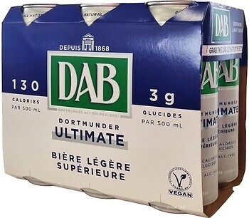 Фото DAB Dortmunder Ultimate Light 4% ж/б 6x0.5 л