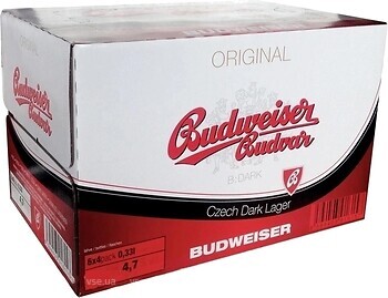 Фото Budweiser Budvar B:Dark 4.7% 24x0.33 л