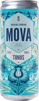 Фото Mova Tonus 3.3% ж/б 0.33 л