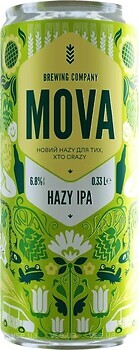Фото Mova Hazy IPA 6.8% ж/б 0.33 л