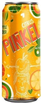 Фото Pinkel сидр Citrus яблучний з цитрусом 5% з/б 0.5 л