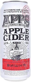 Фото APPS Apple Cider Вишня 5.5% ж/б 0.5 л