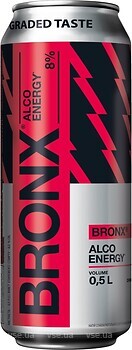 Фото Оболонь Black Cherry Bronx 8% ж/б 24x0.5 л